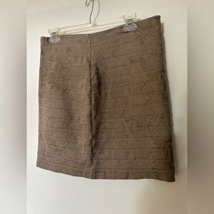 Express Snakeskin Mini Skirt Size 8